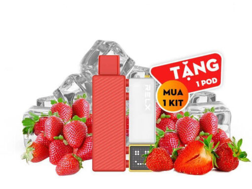 RELX積木電子煙18000puffs煙彈草莓口味智能顯示屏 RELX積木電子煙18000puffs煙彈草莓口味智能顯示屏