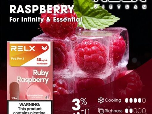 RELX電子煙彈-Relx infinity悅刻電子煙紅寶石覆盆子口味 RELX電子煙彈-Relx infinity悅刻電子煙紅寶石覆盆子口味