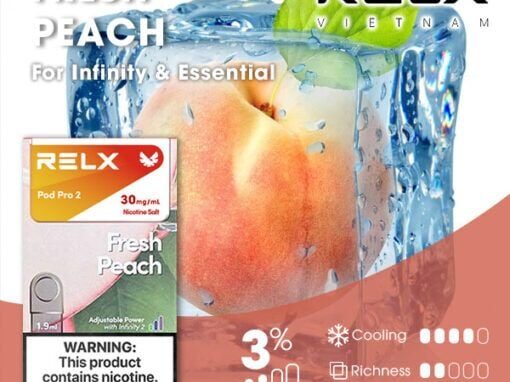 RELX電子煙彈-Relx infinity悅刻電子煙蜜桃口味 RELX電子煙彈-Relx infinity悅刻電子煙蜜桃口味